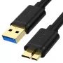 UNITEK USB 3.0 A–Micro B laidas 2m juodas Y-C463GBK