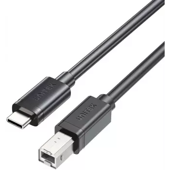 UNITEK USB-C į USB-B 2.0 spausdintuvo laidas 2 m juodas