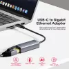 UNITEK USB-C į Gigabit Ethernet adapteris 1 Gbps – Space Gray