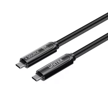 UNITEK USB-C Active Optical Cable 7m – 10Gbps, PD60W, 8K@30Hz, Black