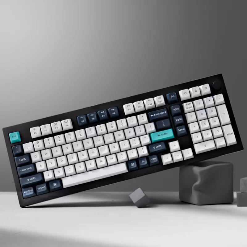 Keychron Q5M-M1 96% mechaninė klaviatūra, Gateron G Pro Red jungikliai, RGB Hot-Swap, Bluetooth 5.1 & USB-C, aliuminio korpusas