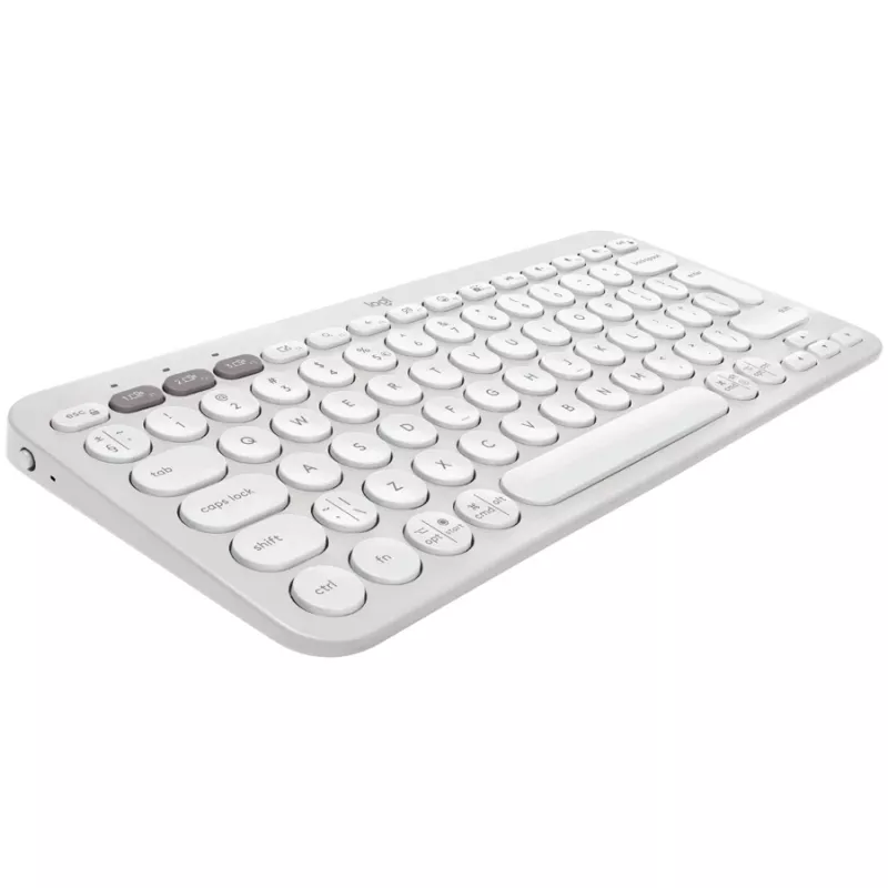 Logitech Pebble Keys 2 K380s belaidė klaviatūra, Tonal White