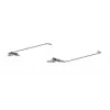 HP L52009-001 Vyrių rinkinys, skirtas HP 15-DW/15-DY/15-DA/15-DB/250 G7/255 G7 serijoms – kairysis ir dešinysis ekrano vyriai – juoda/sidabrinė