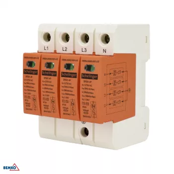 SCHELINGER Apsauginis Įtampos Ribotuvas 4P 5kA (10/350) Klasė T1+T2 (B+C)