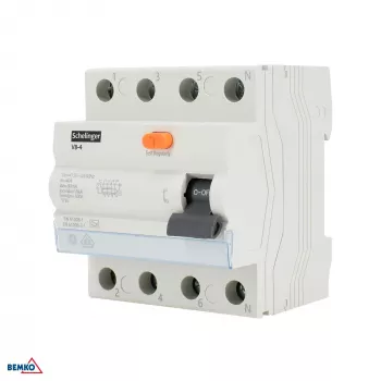 SCHELINGER A tipo liekamosios srovės automatinis jungiklis 4P 40A 30mA 10kA VDE