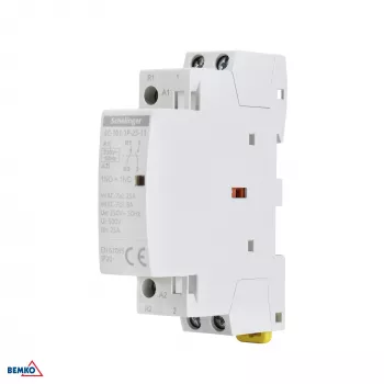 SCHELINGER SC101 Modulinis kontaktoriaus 1P 25A 1NO+1NC 230V AC