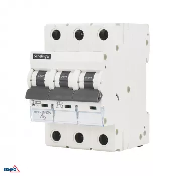 SCHELINGER Miniatiūrinis automatinis jungiklis 6kA 3P B 16A VDE