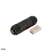 BEMKO E08-ZK03-IP68-QC 3 polių kabelio jungtis, IP68, greitas sujungimas, juoda