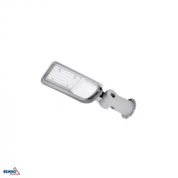 BEMKO JAZMIN 30W 4000K 4050LM IP65 LED gatvės šviestuvas šviesiai pilkas