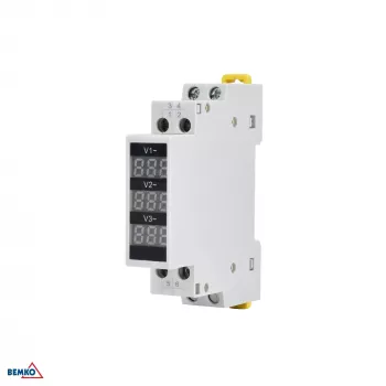 SCHELINGER 3-Phase Digital Voltage Indicator 80-500V AC DIN Rail
