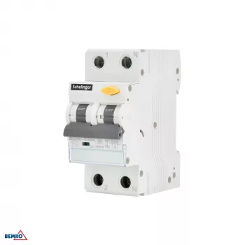 SCHELINGER RCBO 2P B 25A 30mA Type AC liekamosios srovės grandinės pertraukiklis su apsauga nuo viršsrovių