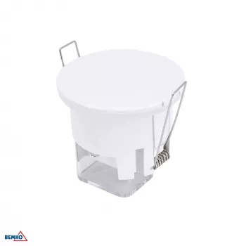 BEMKO B54-SES66WH mikrobanginis judesio jutiklis 360° IP54 įleidžiamas baltas