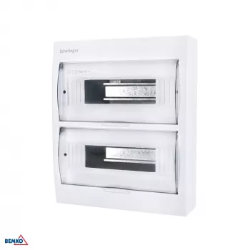 SCHELINGER A80-RDN-IP40-NPE-24P Paviršinis skirstomasis skydas IP40 24N+24PE 2x12P