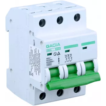 GACIA SB6L B 3P 6A 3 polių 6A B kreivės miniatiūrinis automatinis jungiklis, 6kA