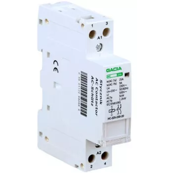 GACIA HC 2P/25A 2NO 230V modulinis kontaktoriaus modulis, 2 polių, 25 A, 230 V kintamoji srovė