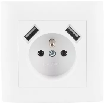 VCX WESA LC 13A lizdas su USB įkrovikliu, baltas