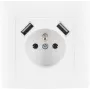 VCX WESA LC 13A lizdas su USB įkrovikliu, baltas