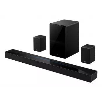 TCL Q85H PRO 5.1.2 kanalų garso juosta su belaidžiu žemų dažnių garsiakalbiu, 660W, Dolby Atmos, DTS:X, Bluetooth 5.3, Wi-Fi, HDMI 2.1 eARC, AI Sonic Adaptation