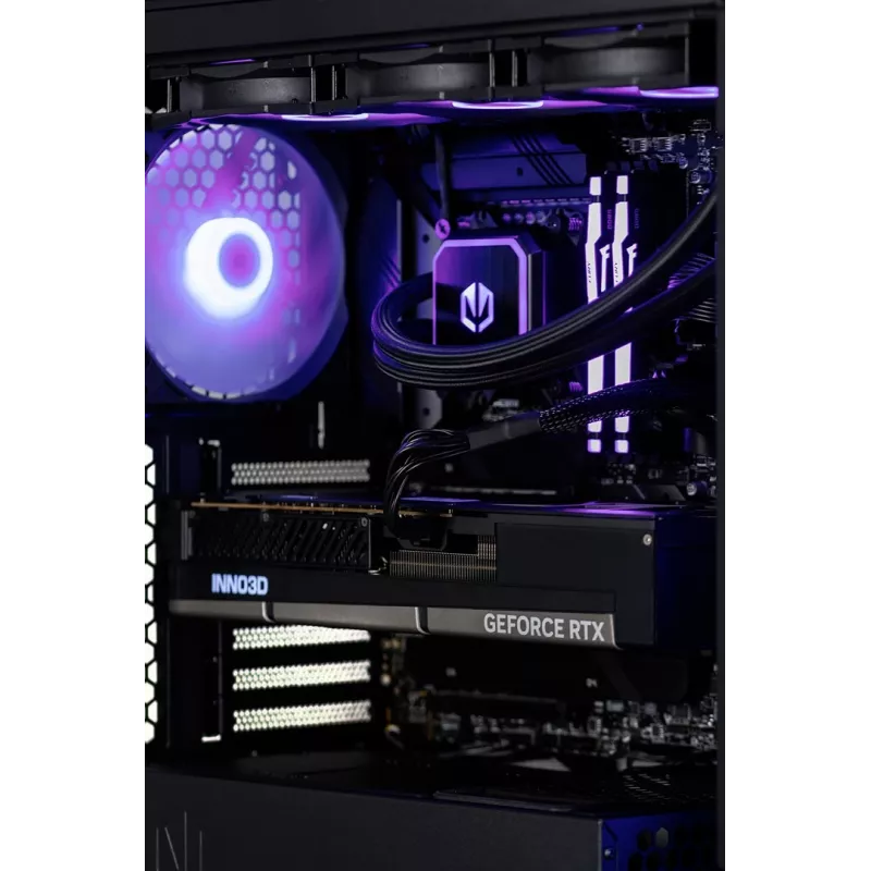 „Actina“ stalinis kompiuteris su Intel Core Ultra 9 285K, 64 GB DDR5-SDRAM, 2 TB SSD, NVIDIA GeForce RTX 5090, Midi Tower, juodas