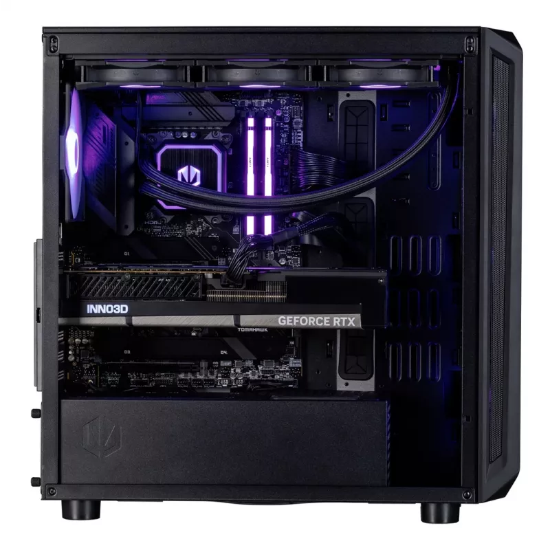 „Actina“ stalinis kompiuteris su Intel Core Ultra 9 285K, 64 GB DDR5-SDRAM, 2 TB SSD, NVIDIA GeForce RTX 5090, Midi Tower, juodas