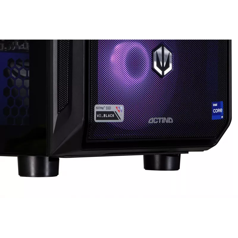 „Actina“ stalinis kompiuteris su Intel Core Ultra 9 285K, 64 GB DDR5-SDRAM, 2 TB SSD, NVIDIA GeForce RTX 5090, Midi Tower, juodas