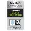 CONOTECH NS-015 2.1 8K HDMI kabelis 1,5 m Ultra High Speed 48Gbps juodas