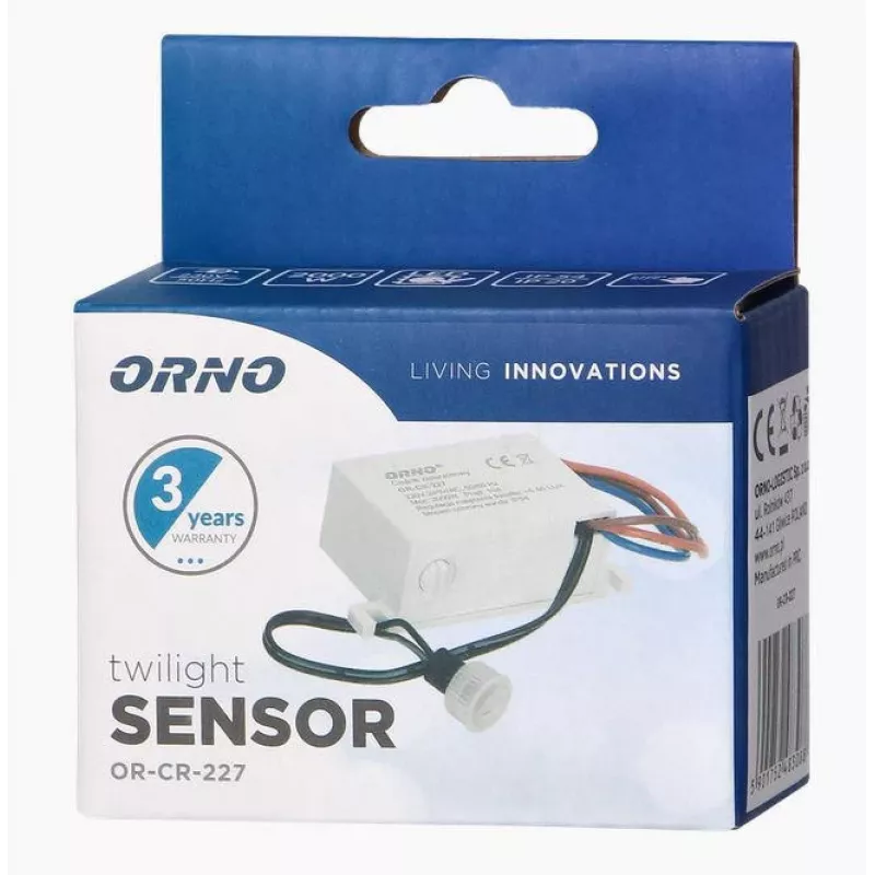 ORNO OR-CR-227 Prietemos jutiklis MINI su išoriniu zondu, IP54