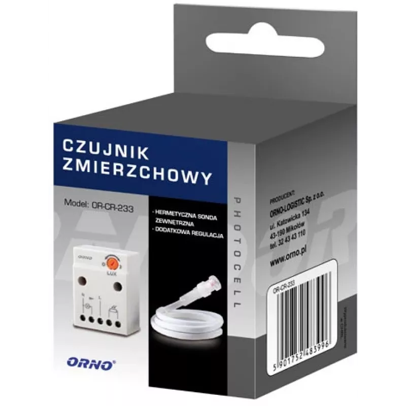 ORNO OR-CR-233 prieblandos jutiklis su išoriniu zondu