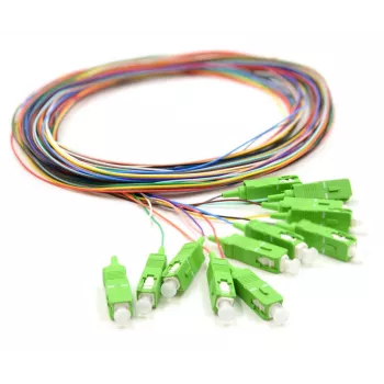 12x Pigtail SC/APC Single-Mode G.657.A2 2m Gold Connectors
