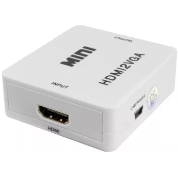 PULSAR HDMI į VGA keitiklis su garsu - juodas