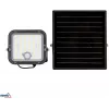 BEMKO SOLPAR 10W 1500lm 3000/4000K IP65 juodas saulės energijos LED prožektorius su PIR jutikliu