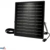 BEMKO SOLPAR 10W 1500lm 3000/4000K IP65 juodas saulės energijos LED prožektorius su PIR jutikliu