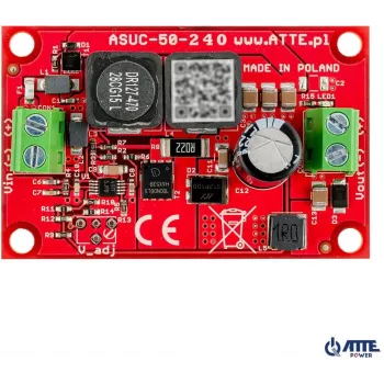 ATTE ASUC-50-240-OF DC/DC keitiklis 50W 24V įėjimas 5V išėjimas
