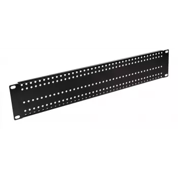 ATTE ADD-RACK2U1 2U 19 colių stovo montavimo adapteris su paprastomis montavimo skylutėmis, juodas