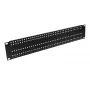 ATTE ADD-RACK2U1 2U 19 colių stovo montavimo adapteris su paprastomis montavimo skylutėmis, juodas