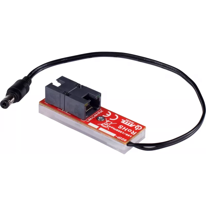 ATTE SDIP-12-124 Pasyvus PoE injektorius 12V 24W Gigabit DIN bėgelis
