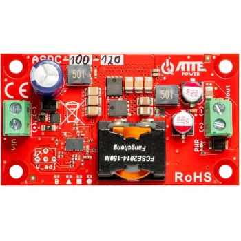 ATTE ASDC-100-120-OF nuolatinės srovės žeminamasis keitiklis 100W 12V