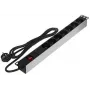 DELTA PD-7/RACK maitinimo juosta 7 lizdai 19 colių stovo montavimui 1U Schuko juoda
