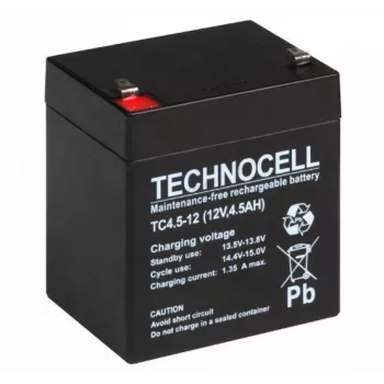 TECHNOCELL TC 4.5-12 AGM akumuliatorius 12V 4.5Ah