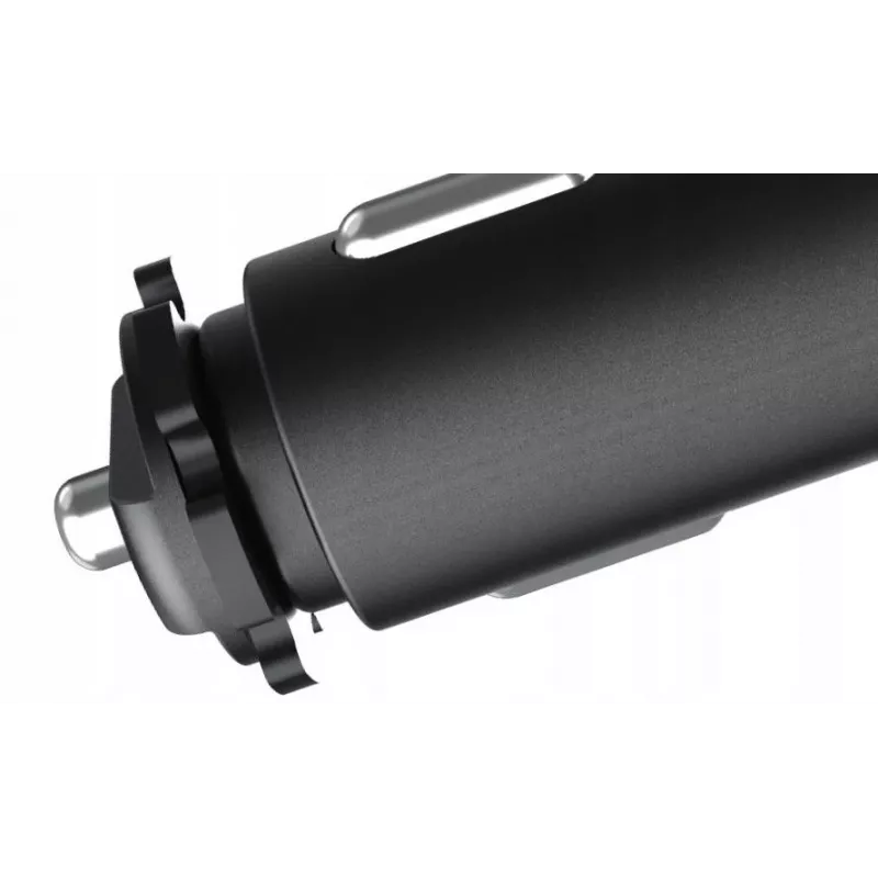MBG Line HC67C Dvigubas cigarečių degiklio lizdo skirstytuvas su 3 USB-A prievadais, 120W, juodas