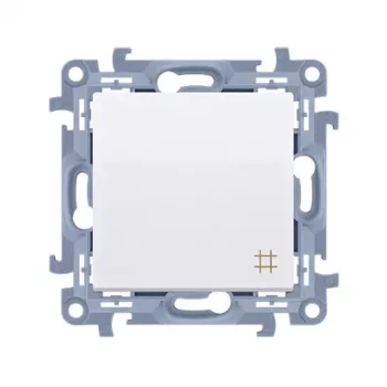 KONTAKT SIMON 10 modulio baltas tarpinis kryžminis jungiklis su varžtais gnybtais 10AX 250V