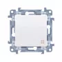 KONTAKT SIMON 10 modulio baltas tarpinis kryžminis jungiklis su varžtais gnybtais 10AX 250V