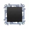 KONTAKT SIMON 10 Module Black Matt Push Button 1x 1 Gang Screwless Terminals 10AX 250V