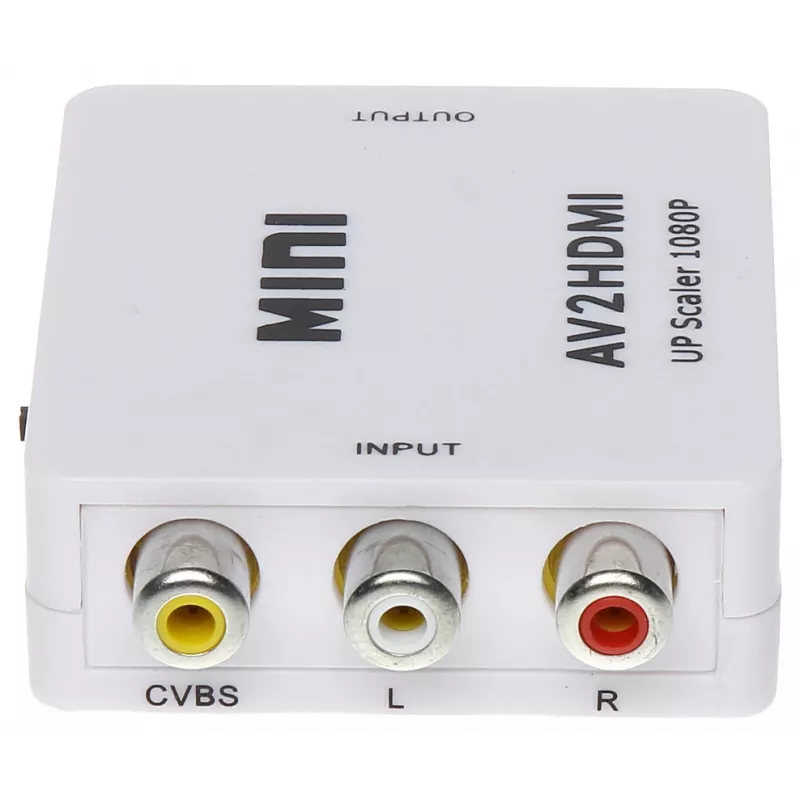 DELTA AV į HDMI keitiklis, juodas