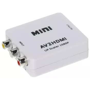 DELTA AV į HDMI keitiklis, juodas
