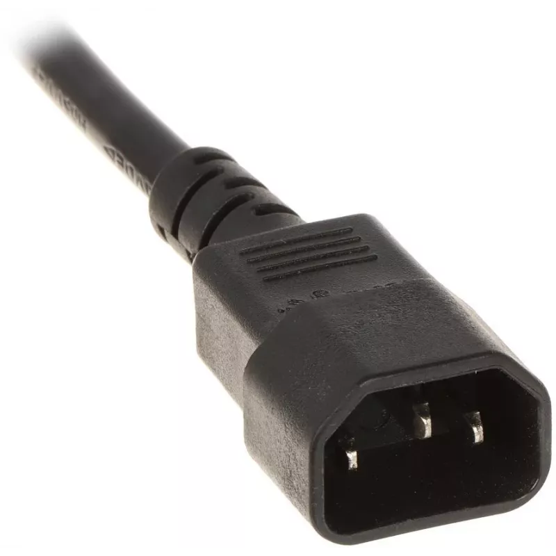 DELTA PD-8/R-IEC 8-ių lizdų maitinimo juosta su apsauga nuo viršįtampių 230V 10A juoda