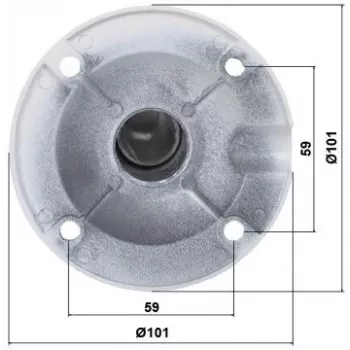 DELTA Telescopic Ceiling Camera Mount BR-60X120 White