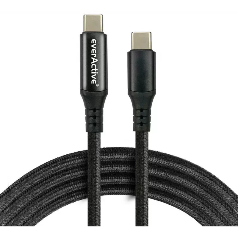 USB-C į USB-C laidas 100cm 100W PD LCD ekranas everActive CBB-1PD5L