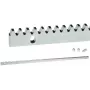 PSG Premium Gear Rack 60.051 Slankiojo Vartų Dantytas Bėgis - 8 mm Pagrindo Plokštė, M4 Modulis, 1 Metras, Cinkuotas Plienas