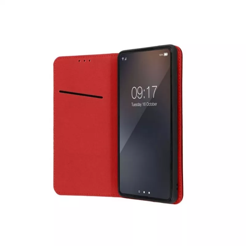 OEM Flip Case, skirta iPhone 17 Pro / 18 Pro, Smart Pro Book, oda, bordo spalva